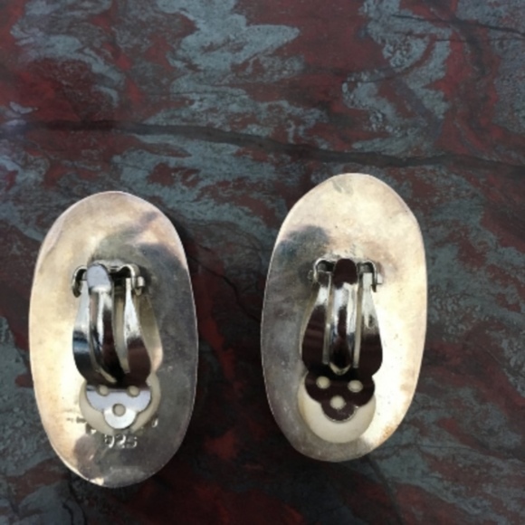 SS Tiger Striped CLIP ON Earrings - Picture 2 of 2